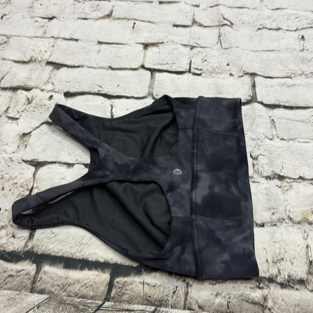 Lululemon Wunder Train Long-Line Bra
Diamond Dye Pitch Grey Graphite Grey Sz 6 - Picture 8 of 9